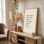 Emily Dickinson Literary Author Quote Typewriter Poster<br><div class="desc">This minimalist quote print brings a quiet,  thoughtful presence to your space. Featuring a timeless Emily Dickinson line in a classic typewriter-style font on a warm cream background,  it feels calm,  intentional,  and lived-in. Perfect for reading nooks,  offices,  bedrooms,  or anywhere you want words that slow you down.</div>