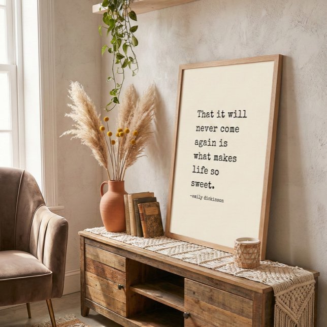 Emily Dickinson Literary Author Quote Typewriter Poster (Creator Uploaded)