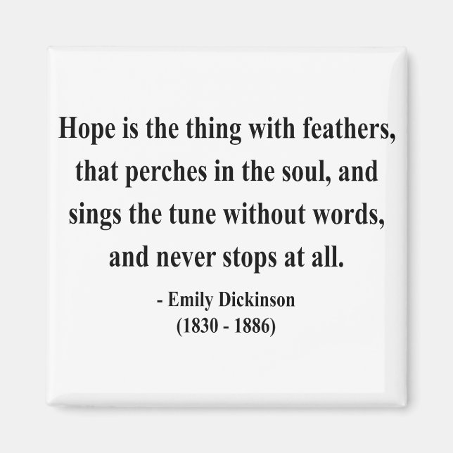 Emily Dickinson Quote 1a Magnet (Front)