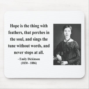 Emily Dickinson Quote 1b Mouse Mat