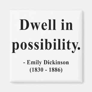 Emily Dickinson Quote 2a Magnet