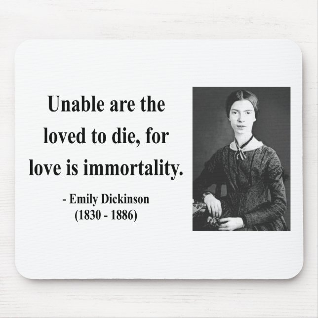 Emily Dickinson Quote 8b Mouse Mat (Front)