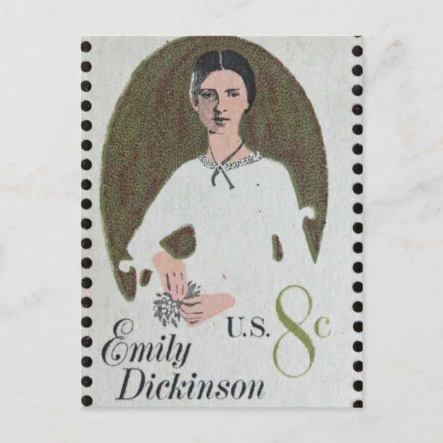 Emily Dickinson stamp Postcard (Front)