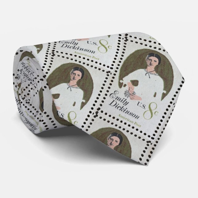 Emily Dickinson stamp Tie (Rolled)