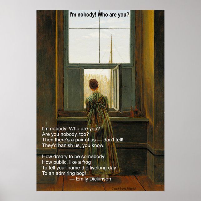 Emily Dickinson's I'm Nobody! Who are you? Poster (Front)