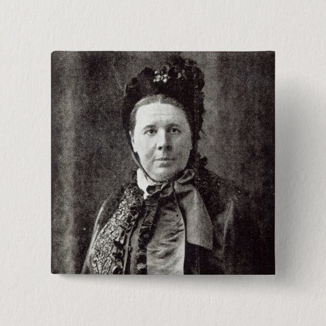 Emily Faithfull 15 Cm Square Badge (Front)