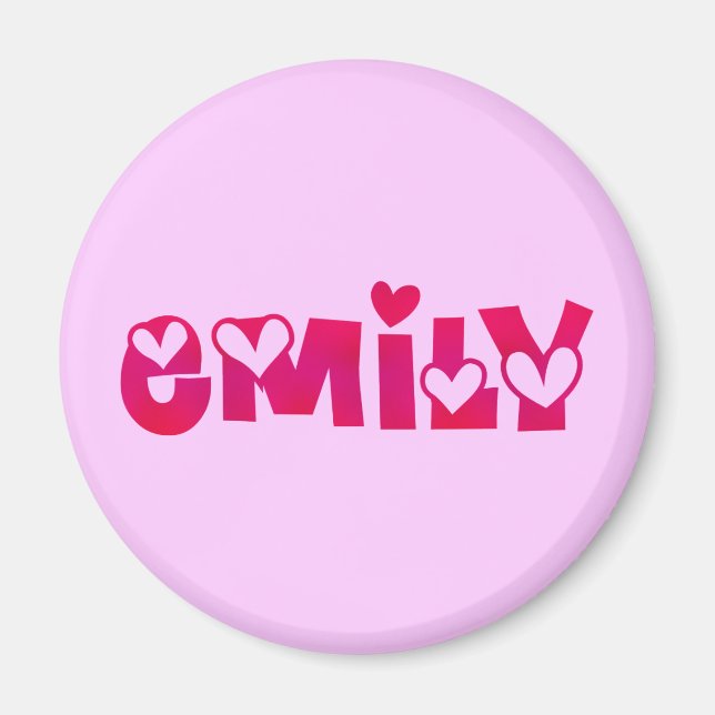 Emily in Hearts Magnet (Front)