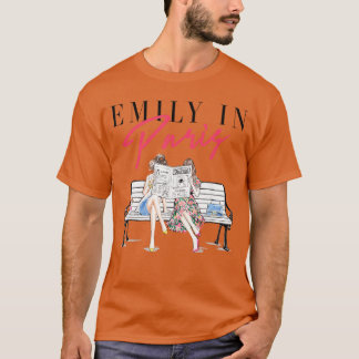 Emily in Paris Best Friends Journal Reading Illust T-Shirt