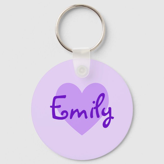 Emily in Purple Key Ring (Front)