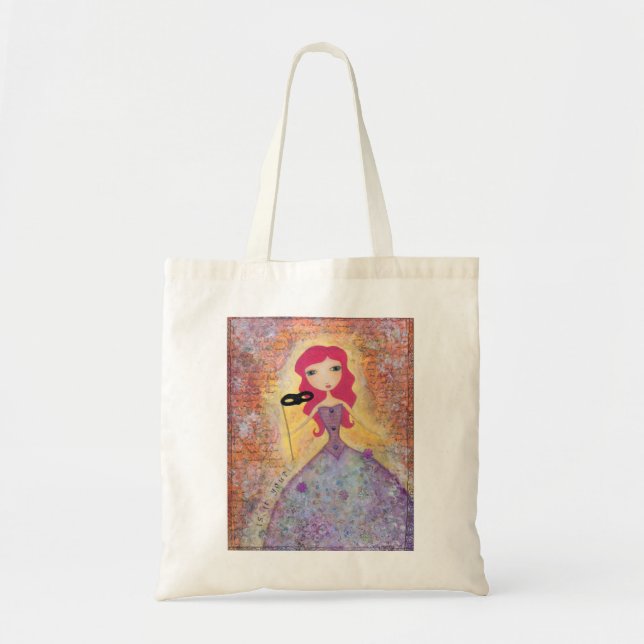 'Emily' Masquerade Tote Bag (Front)