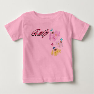 Emily Name With Kittens, Baby Bodysuit