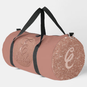 Emily Rose Gold Glitter Name Duffel Bag