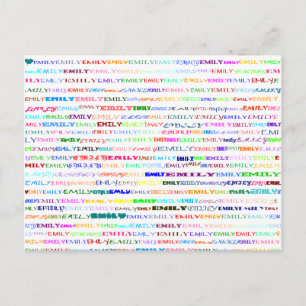 Emily Text Design II Postcard