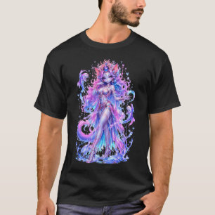 Emily the Cosmic Cat - Pisces Zodiac Sign T-Shirt