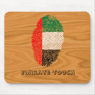 Emirate touch fingerprint flag mouse mat