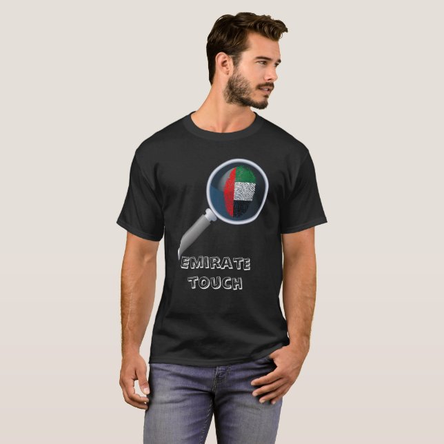 Emirate touch fingerprint flag T-Shirt (Front Full)