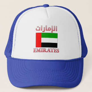Emirates Flag الإمارات Arabic & English Cool Trucker Hat