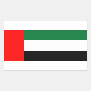 Emirati Flag, Flag of United Arab Emirates Rectangular Sticker