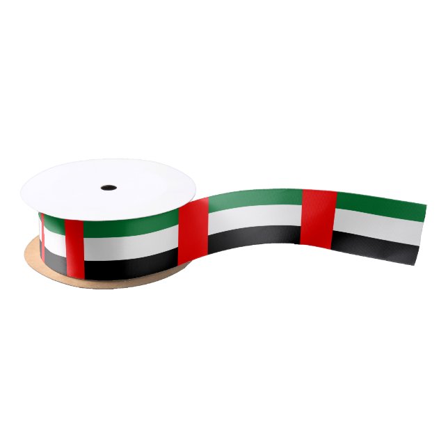 Emirati flag ribbon satin ribbon (Spool)