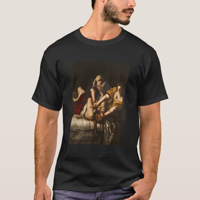 Emisia Gentileschi'S Judith Slaying Holofernes T-Shirt (Front)