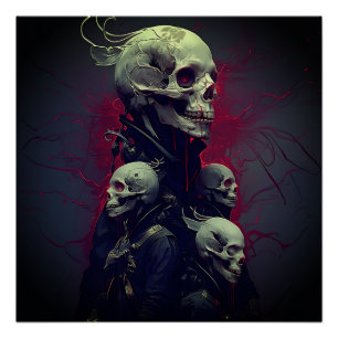 Emissaries-Void-Skull-Art-Print Poster