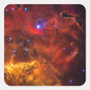 Emission Nebula NGC 2467 in Constellation Puppis Square Sticker