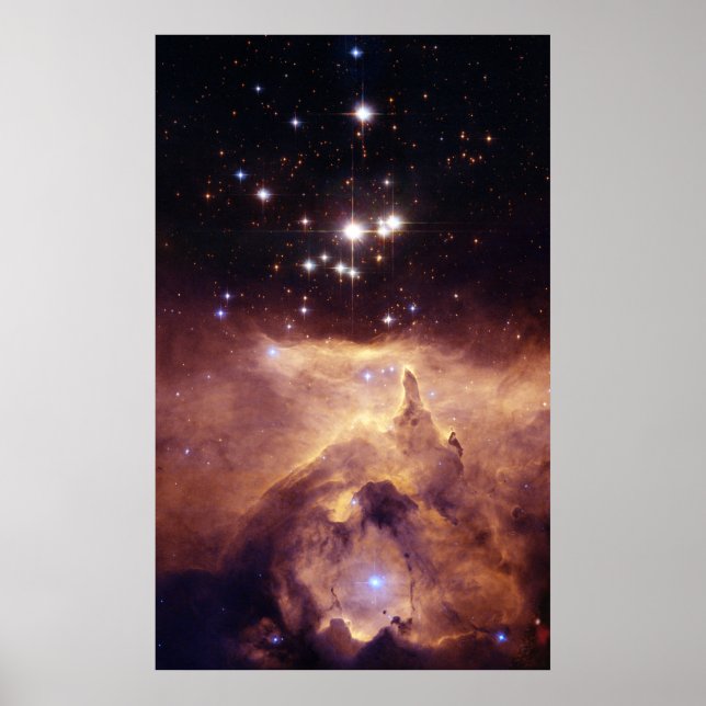 Emission nebula NGC 6357. Poster (Front)