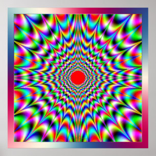 Emission of Vibrating Colours Poster