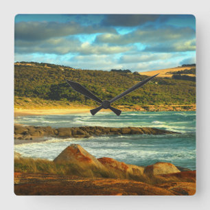 Emita Beach   Flinders Island, Tasmania Square Wall Clock