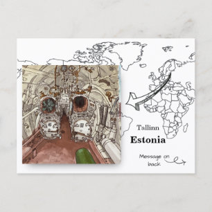 EML Lembit , Lennusadam Museum, Tallinn Estonia Postcard