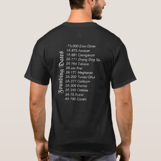 Emlearal, Founding Dates T-Shirt (Concert T Style)