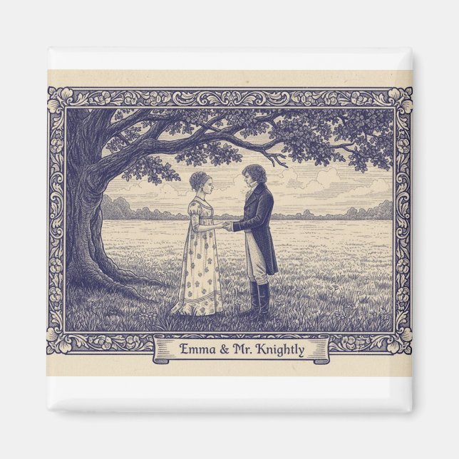 Emma and Mr. Knightley scene Magnet (Front)