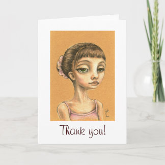 Emma - ballet dancer thank you card