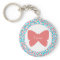 Emma Butterfly Dots Keychain - 369MyName