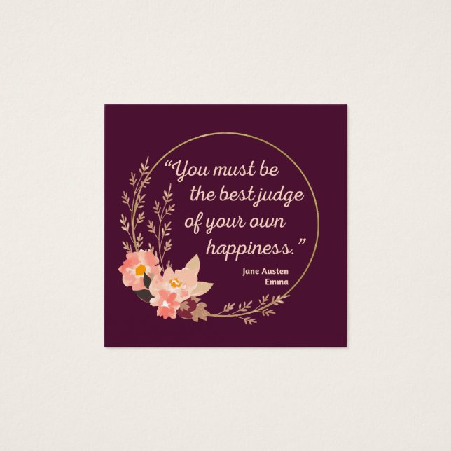 Emma By Jane Austen Quote I - Cute Style (Front)