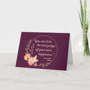 Emma By Jane Austen Quote I - Cute Style Card