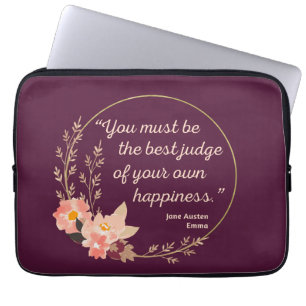 Emma By Jane Austen Quote I - Cute Style Laptop Sleeve