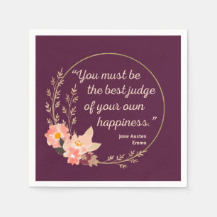 Emma By Jane Austen Quote I - Cute Style Napkin