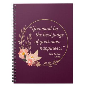 Emma By Jane Austen Quote I - Cute Style Notebook