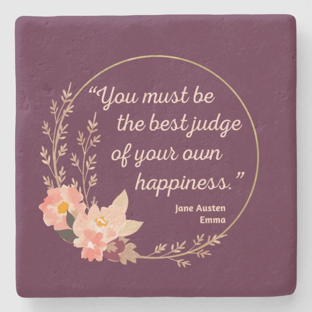 Emma By Jane Austen Quote I - Cute Style Stone Coaster (Front)