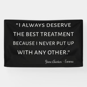Emma By Jane Austen Quote II Banner