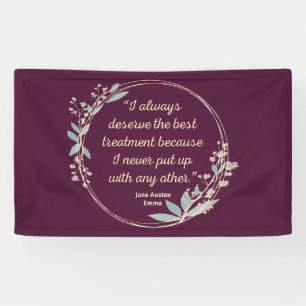 Emma By Jane Austen Quote II - Cute Style Banner