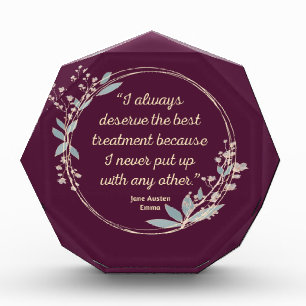 Emma By Jane Austen Quote II - Cute Style Photo Block