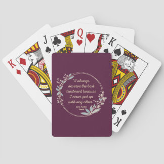 Emma By Jane Austen Quote II - Cute Style Playing Cards
