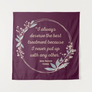 Emma By Jane Austen Quote II - Cute Style Tapestry