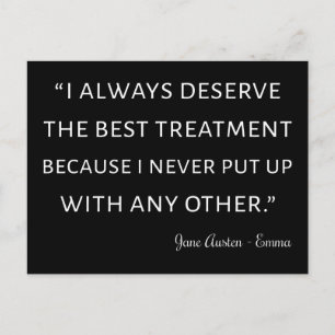 Emma By Jane Austen Quote II Postcard