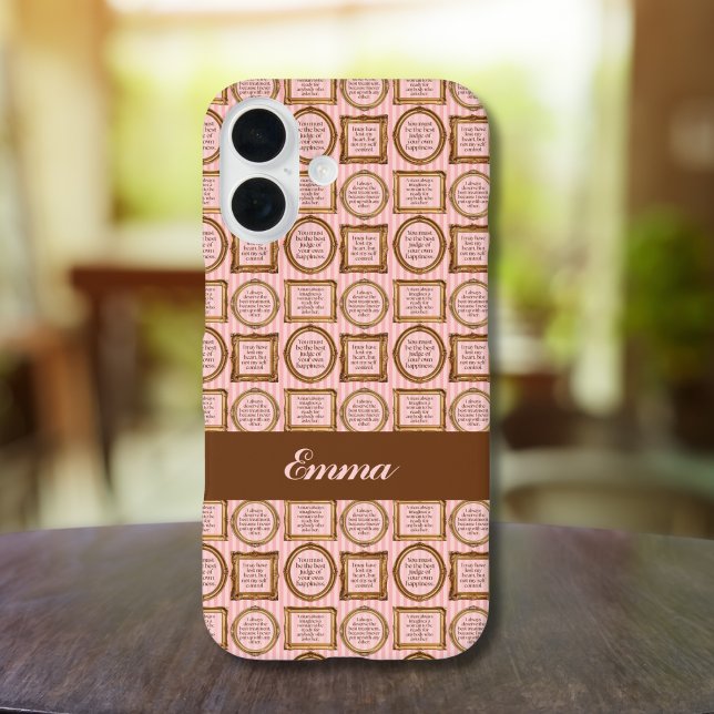 Emma by Jane Austen Quotes Personalised Case-Mate iPhone Case (Creator Uploaded)