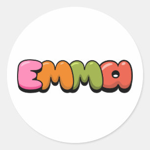 Emma Classic Round Sticker