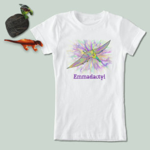 Emma dactyl Funny Colourful Pterodactyl Dinosaur T-Shirt
