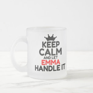 EMMA FROSTED GLASS COFFEE MUG